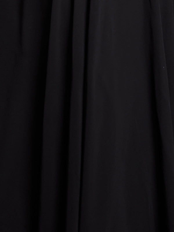 Black Georgette Solid Stitched Lehenga Choli Clothsvilla