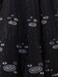 Load image into Gallery viewer, Black Georgette Embroidery Semi Stitched Lehenga Choli Clothsvilla
