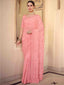 Pink Chiffon Saree With Unstitched Blouse Clothsvilla