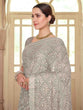 Load image into Gallery viewer, Grey Chiffon Saree With Unstitched Blouse Clothsvilla