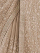 Load image into Gallery viewer, Brown Chiffon Saree With Unstitched Blouse Clothsvilla