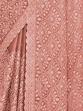 Load image into Gallery viewer, Peach Chiffon Saree With Unstitched Blouse Clothsvilla