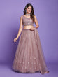 Load image into Gallery viewer, Light Brown Net Stitched Lehenga Choli Clothsvilla