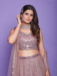 Load image into Gallery viewer, Light Brown Net Stitched Lehenga Choli Clothsvilla