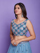 Load image into Gallery viewer, Aqua Net  Stitched Lehenga Choli Clothsvilla