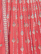 Load image into Gallery viewer, Orange Georgette Embroidered Stitched Gown Clothsvilla