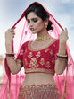 Load image into Gallery viewer, Fancy Maroon  Semi Stitched Lehenga With  Unstitched Blouse Clothsvilla