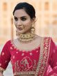 Load image into Gallery viewer, Designer Pink Semi Stitched Lehenga With  Unstitched Blouse Clothsvilla