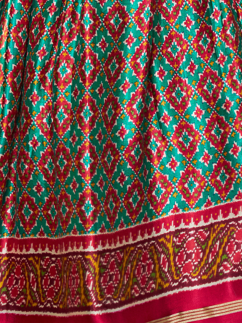 Blue Silk Printed Semi Stitched Lehenga With Unstitched Blouse Clothsvilla