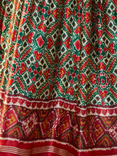 Load image into Gallery viewer, Green Silk Printed Semi Stitched Lehenga With Unstitched Blouse Clothsvilla