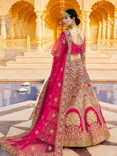 Load image into Gallery viewer, Pink Pure  Velvet Semi Stitched Lehenga With  Unstitched Blouse Clothsvilla