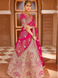 Load image into Gallery viewer, Fancy Pink  Semi Stitched Lehenga With  Unstitched Blouse Clothsvilla