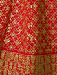 Load image into Gallery viewer, Red Embroidered Semi Stitched Lehenga With Unstitched Blouse Clothsvilla