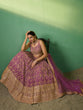 Load image into Gallery viewer, Lavender Embroidered Semi Stitched Lehenga With Unstitched Blouse Clothsvilla