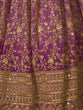 Load image into Gallery viewer, Lavender Embroidered Semi Stitched Lehenga With Unstitched Blouse Clothsvilla