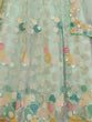 Load image into Gallery viewer, Turquoise Net Embroidered Semi stitched Lehenga With Unstitched blouse Clothsvilla