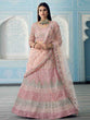 Load image into Gallery viewer, Beautiful Peach Semi Stitched Lehenga With  Unstitched Blouse Clothsvilla