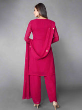 Load image into Gallery viewer, Fancy Pink Semi Stitched Kurta Set Clothsvilla