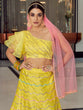Load image into Gallery viewer, Designer Yellow Art Silk Semi Stitched Lehenga With  Unstitched Blouse Clothsvilla