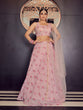 Load image into Gallery viewer, Designer Pink Semi Stitched Lehenga With  Unstitched Blouse Clothsvilla