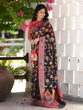 Load image into Gallery viewer, Cynosure Black Pashmina saree With Dissemble Blouse Piece ClothsVilla