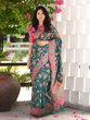 Load image into Gallery viewer, Seraglio Green Pashmina saree With Staggering Blouse Piece ClothsVilla