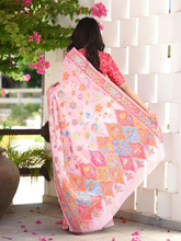 Load image into Gallery viewer, Snappy Pink Pashmina saree With Prodigal Blouse Piece ClothsVilla