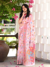 Load image into Gallery viewer, Snappy Pink Pashmina saree With Prodigal Blouse Piece ClothsVilla