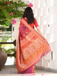 Load image into Gallery viewer, Vestigial Red Pashmina saree With Sempiternal Blouse Piece ClothsVilla