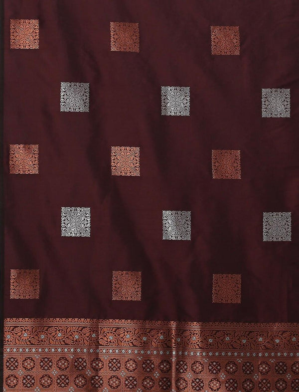 Preferable Wine Soft Silk Saree With Flamboyant Blouse Piece ClothsVilla