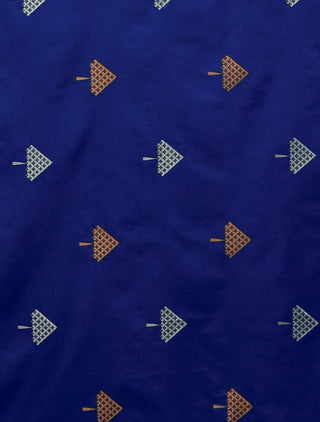 Opulent Blue Soft Silk Saree With Delightful Blouse Piece ClothsVilla