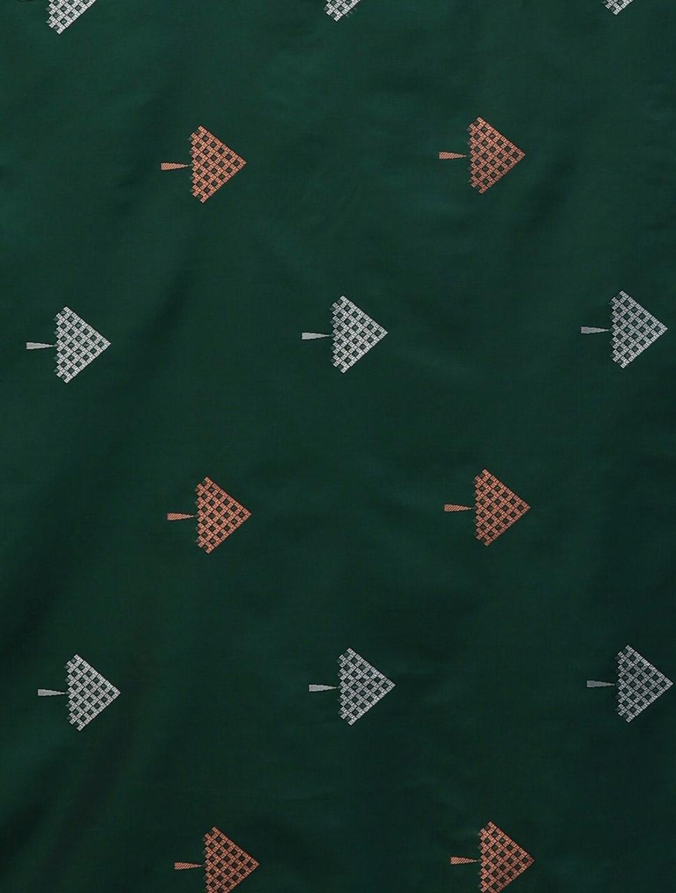 Excellent Green Soft Silk Saree With Effervescent Blouse Piece ClothsVilla