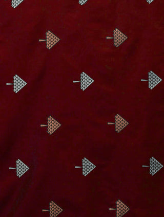 Murmurous Maroon Soft Silk Saree With Devastating Blouse Piece ClothsVilla