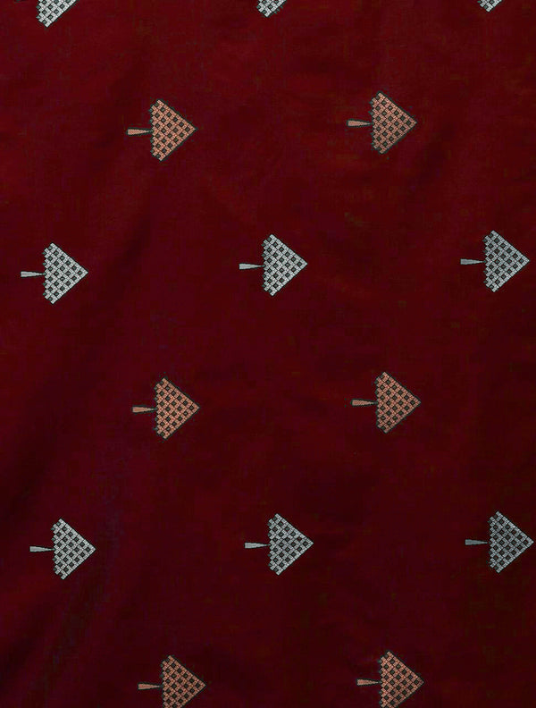 Murmurous Maroon Soft Silk Saree With Devastating Blouse Piece ClothsVilla