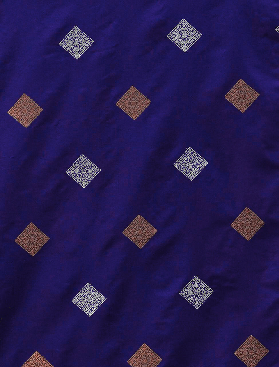 Demesne Royal Blue Soft Silk Saree With Excellent Blouse Piece ClothsVilla