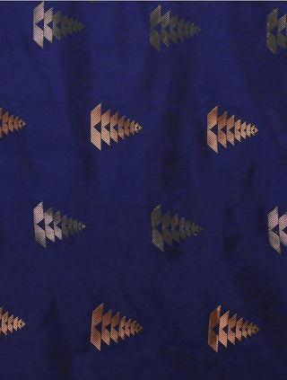 Exquisite Blue Soft Silk Saree With Adoring Blouse Piece ClothsVilla