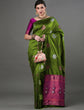 Load image into Gallery viewer, Smart Mahndi Soft Silk Saree With Staring Blouse Piece ClothsVilla