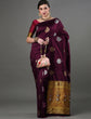 Load image into Gallery viewer, Mesmerising Wine Soft Silk Saree With Alluring Blouse Piece ClothsVilla