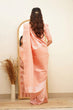 Load image into Gallery viewer, Angelic Baby Pink Soft Silk Saree With Assemblage Blouse Piece ClothsVilla