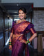 Gratifying Purple Soft Silk Saree With Splendiferous Blouse Piece ClothsVilla