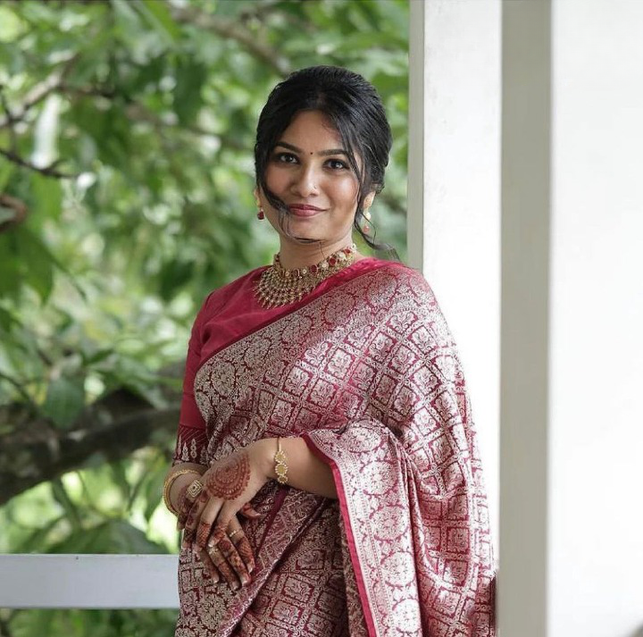 Snazzy Wine Soft Silk Saree With Luxuriant Blouse Piece ClothsVilla