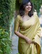 Load image into Gallery viewer, Elaborate Yellow Soft Silk Saree With Proficient Blouse Piece ClothsVilla