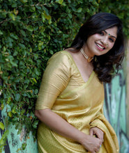 Load image into Gallery viewer, Elaborate Yellow Soft Silk Saree With Proficient Blouse Piece ClothsVilla