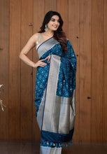 Load image into Gallery viewer, Girlish Teal Blue Soft Silk Saree With Impressive Blouse Piece ClothsVilla