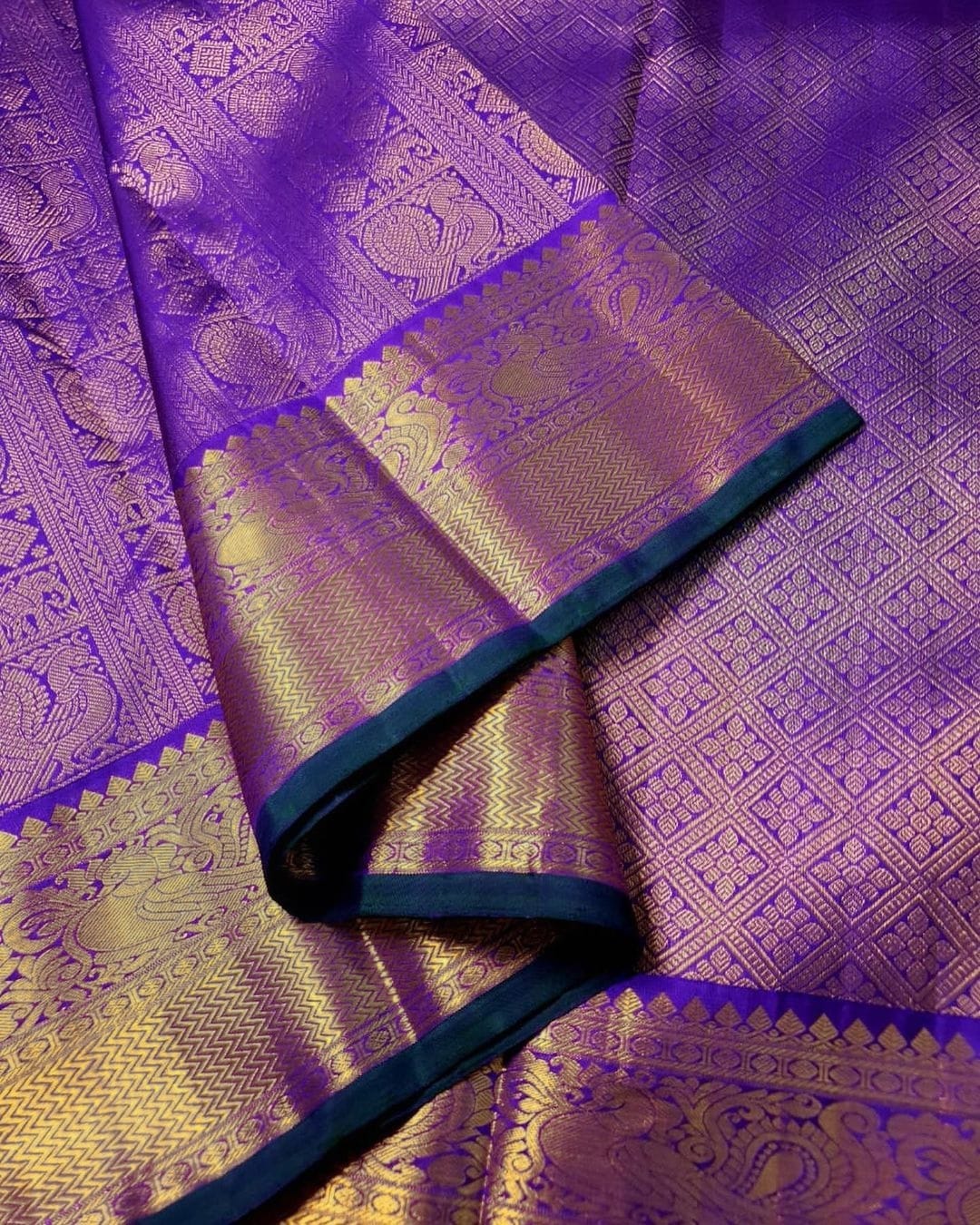 Conflate Royal Blue Soft Silk Saree With Evocative Blouse Piece ClothsVilla