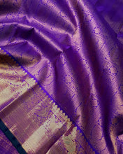 Load image into Gallery viewer, Conflate Royal Blue Soft Silk Saree With Evocative Blouse Piece ClothsVilla