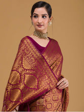 Load image into Gallery viewer, Fancifull Red Soft Silk Saree With Blissful Blouse Piece ClothsVilla