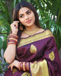Load image into Gallery viewer, Phenomenal Wine Soft Silk Saree With Beautiful Blouse Piece ClothsVilla