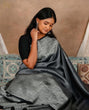 Load image into Gallery viewer, Unique Black Soft Silk Saree With Gratifying Blouse Piece ClothsVilla