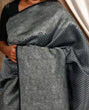 Load image into Gallery viewer, Unique Black Soft Silk Saree With Gratifying Blouse Piece ClothsVilla